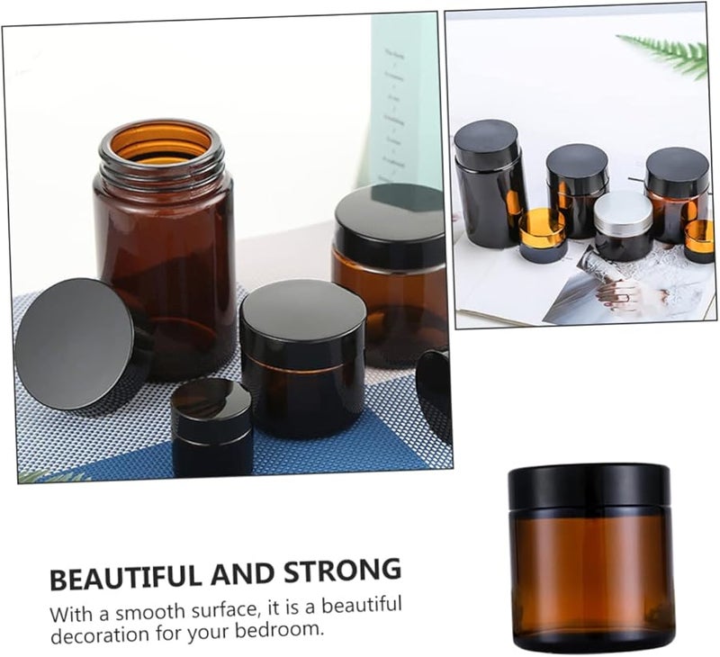 15Pcs Small Refillable Glass Cream Bottles For Travel Skincare Lotion Storage - Image 3